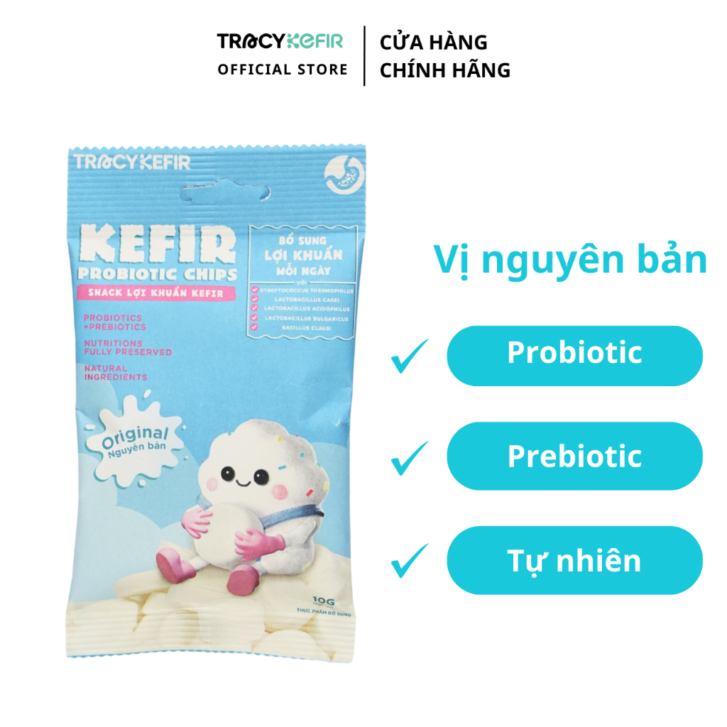 Snack lợi khuẩn kefir vị nguyên bản