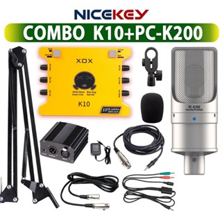 Combo Mic Thu Âm TAKSTAR PC K200, Sound card K10, Micro chuyên nghiệp, hàng chính hãng