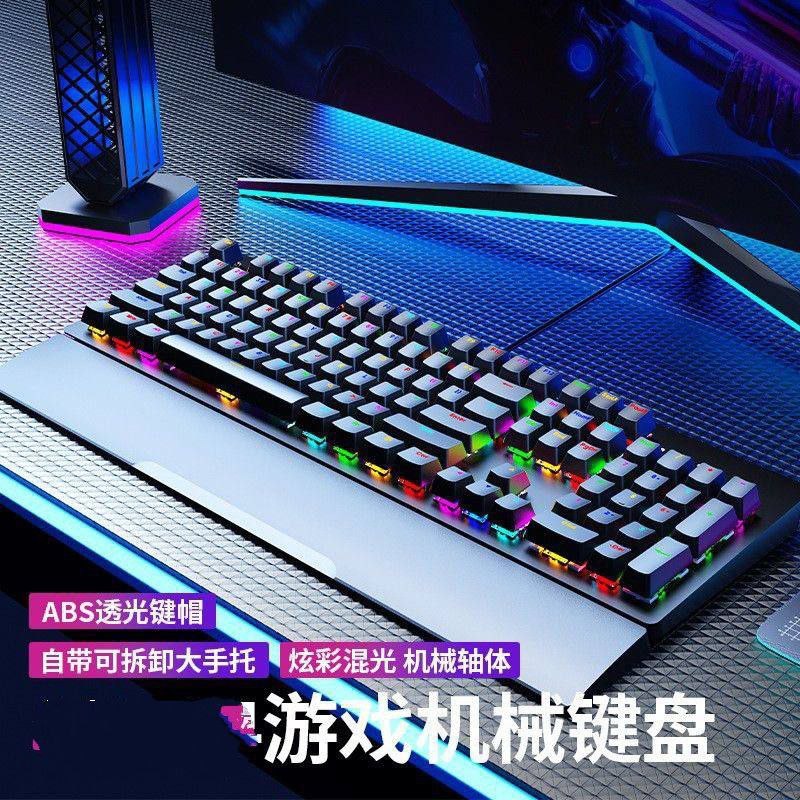 Bàn phím cơ gaming Black Shark K104 Tặng kèm kê tay tháo rời - Led RGB - Antighosting full phím - Khung viền kim loại | BigBuy360 - bigbuy360.vn