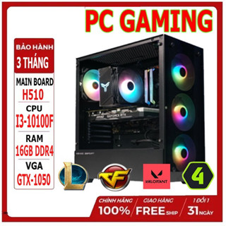  THÙNG MÁY PC GAMING I3-10100F RAM 16GB CHƠI GAME ONLINE 