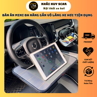 Giá Đỡ Máy tính Bảng,Laptop - Khay Đựng Cốc,Bàn Ăn Mini Đa Năng Gắn Vô Lăng Xe Hơi Tiện Dụng - Khải Huy Scar