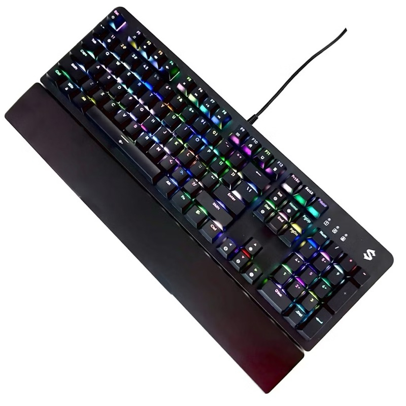 Bàn phím cơ gaming Black Shark K104 Tặng kèm kê tay tháo rời - Led RGB - Antighosting full phím - Khung viền kim loại | BigBuy360 - bigbuy360.vn