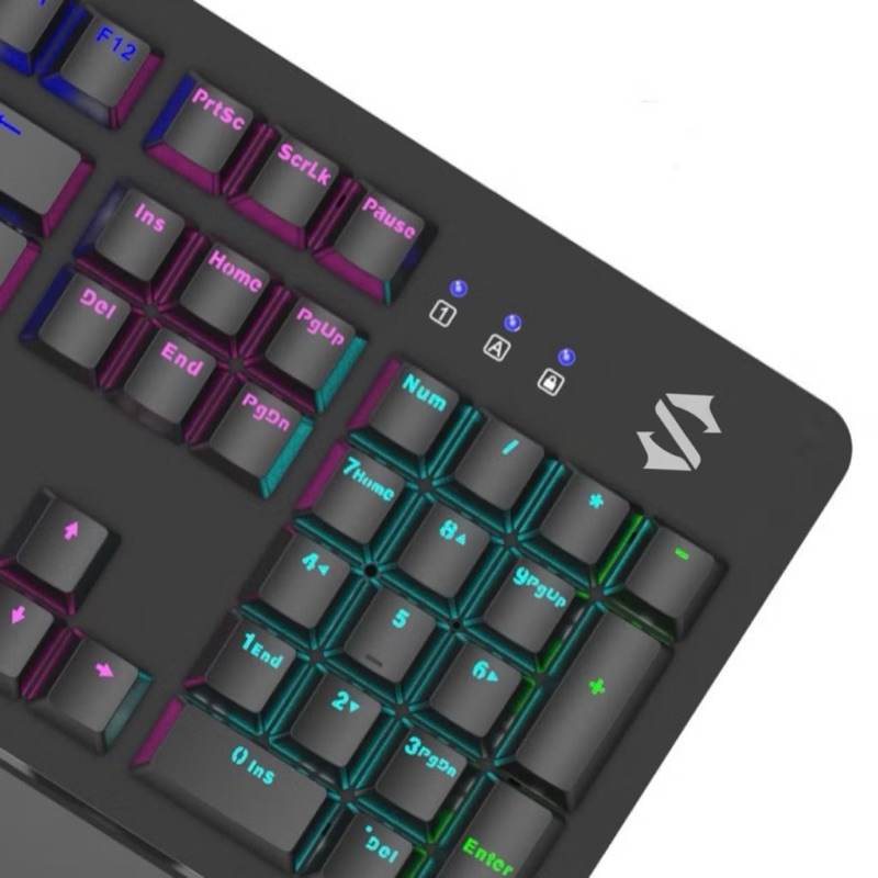 Bàn phím cơ gaming Black Shark K104 Tặng kèm kê tay tháo rời - Led RGB - Antighosting full phím - Khung viền kim loại | BigBuy360 - bigbuy360.vn