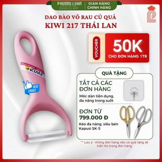 Nạo rau quả đa năng kiwi 217 thái lan - lưỡi inox sắc bén, tay cầm nhựa chống trượt, dụng cụ nhà bếp