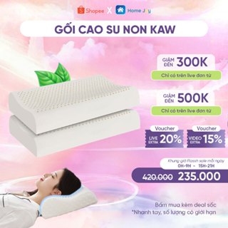 Gối Cao Su Non KAW Dành Cho Người Lớn, Thiết Kế Lượn Sóng, Chống Mỏi Cổ Vai Gáy, Chất Liệu Mềm Mại