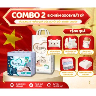 (Tặng Quà) Combo 2 Bịch Tã/bỉm quần dán Gooby EXTRA /Premium chống tràn hiệu quả đủ size M/L/XL/XXL - Simgphone