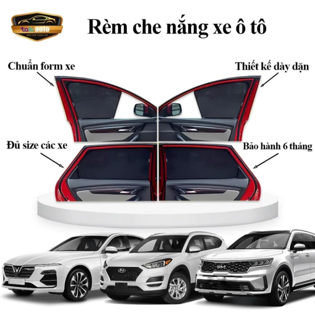 [HÀNG LOẠI 1] Rèm che nắng xe ô tô hút nam châm cao cấp chống tia uv và ánh nắng chuẩn form cho từng dòng xe