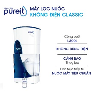 [KHÔNG DÙNG ĐIỆN] Máy lọc nước uống gia đình Pureit Classic 9L [BH 6 THÁNG]