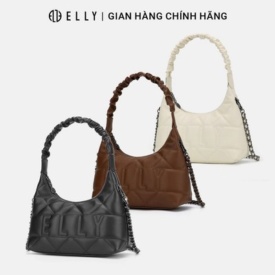 Túi Xách Nữ Da Thật ELLY ET186 Đeo Tay Đeo Vai Đeo Chéo Thanh Lịch Cao Cấp