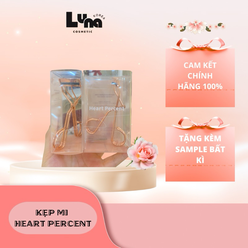 [Tặng kèm sample ] Kẹp mi , bấm mi Hàn Quốc Heart percent