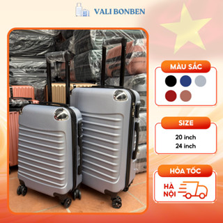 Vali Nhựa ABS Size 20/24 Inch Du Lịch Bọc Góc Giá Rẻ