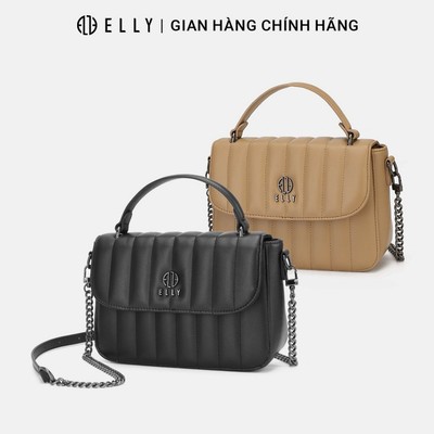 Túi xách nữ da thật ELLY ET188 túi xách tay đeo vai đeo chéo cao cấp công sở