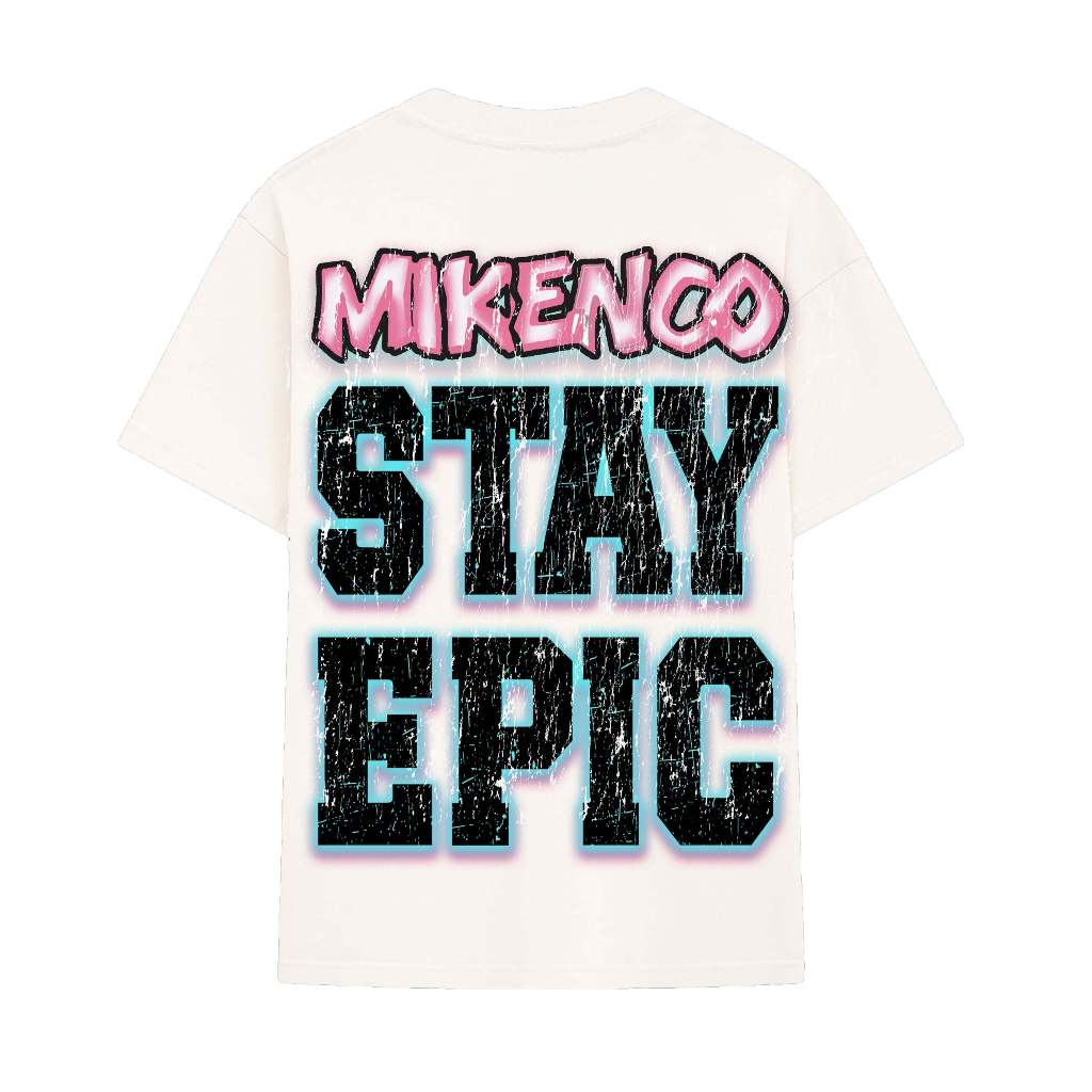 Áo phông unisex MIKENCO Stay Epic Tshirt White | BigBuy360 - bigbuy360.vn