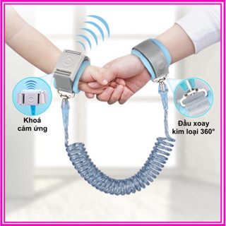 Dây Đai Chống Lạc Cho Bé, Dây Dắt Trẻ Em Đi Dạo Chống Đi Lạc Lõi Thép, Chống Xoắn, Có Khóa An Toàn