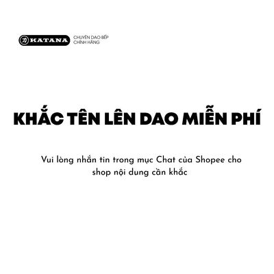 [Không đặt lẻ phải mua kèm dao cần khắc] - Dịch vụ khắc tên lên dao KATANA - Cá nhân hóa căn bếp của bạn