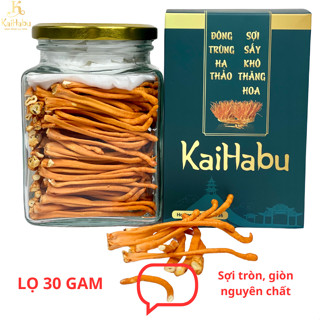 Lọ 30 gam VIP1 - Đông trùng hạ thảo sợi sấy khô thăng hoa  KaiHabu