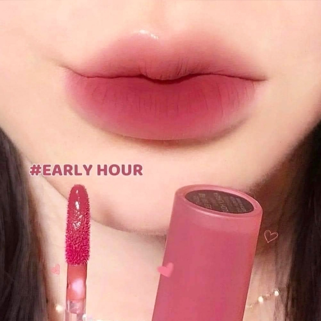 Son 3CE Early Hour Phiên Bản SPLIT SECOND 3CE BLUR WATER TINT EARLY HOUR Màu Hồng Hoa Cà Cho Làn Môi