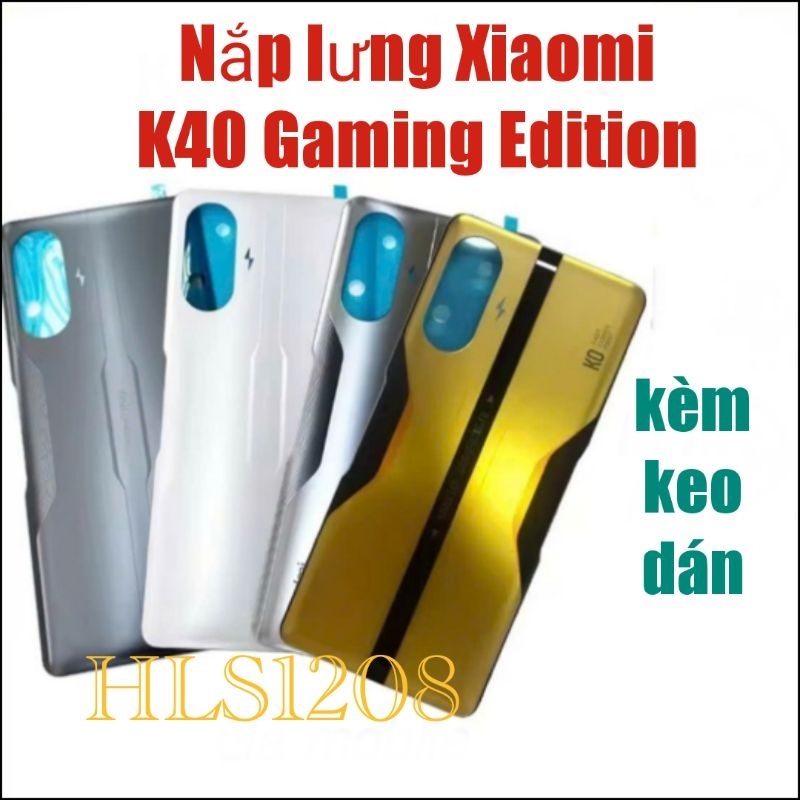Nắp lưng xiaomi Redmi K40 Gaming Edition