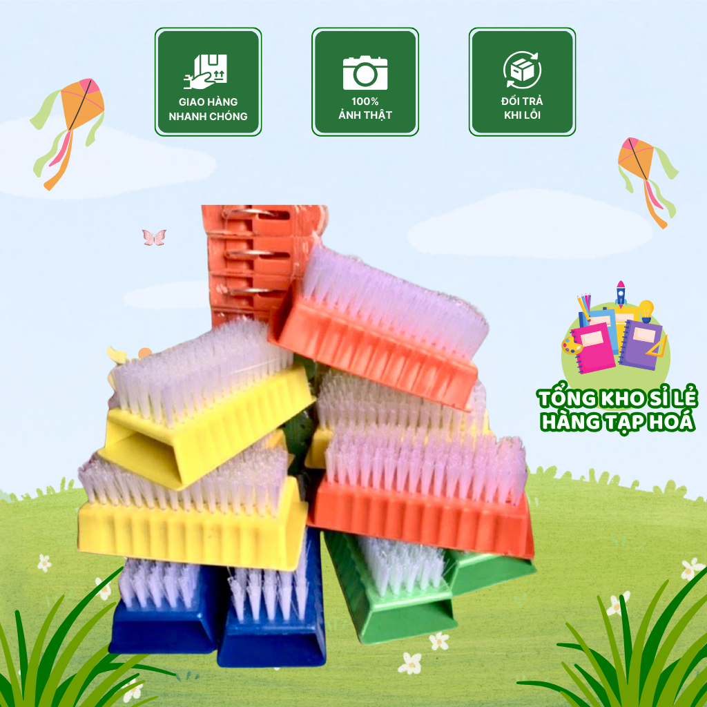 COMBO 10 CHIẾC BÀN CHẢI GIẶT NHỰA NHỎ GỌN,XINH XINH,ĐÁNG YÊU