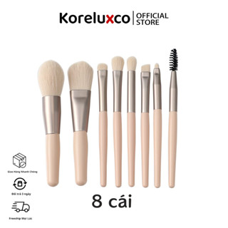  8 chiếc Mini Makeup Brush Set Portable Matte Soft Hair Eyeshadow Brush Bắt đầu bộ đầy đủ các công cụ trang điểm 