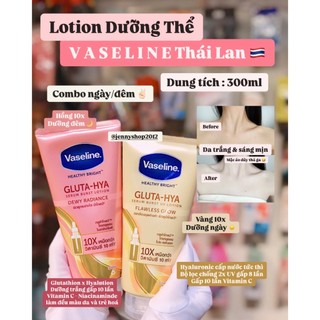 Sữa Dưỡng Thể Trắng Da Vaseline 10X - 50X - Niacinamide Tone Up, dưỡng thể nâng tông chống nắng mùa hè