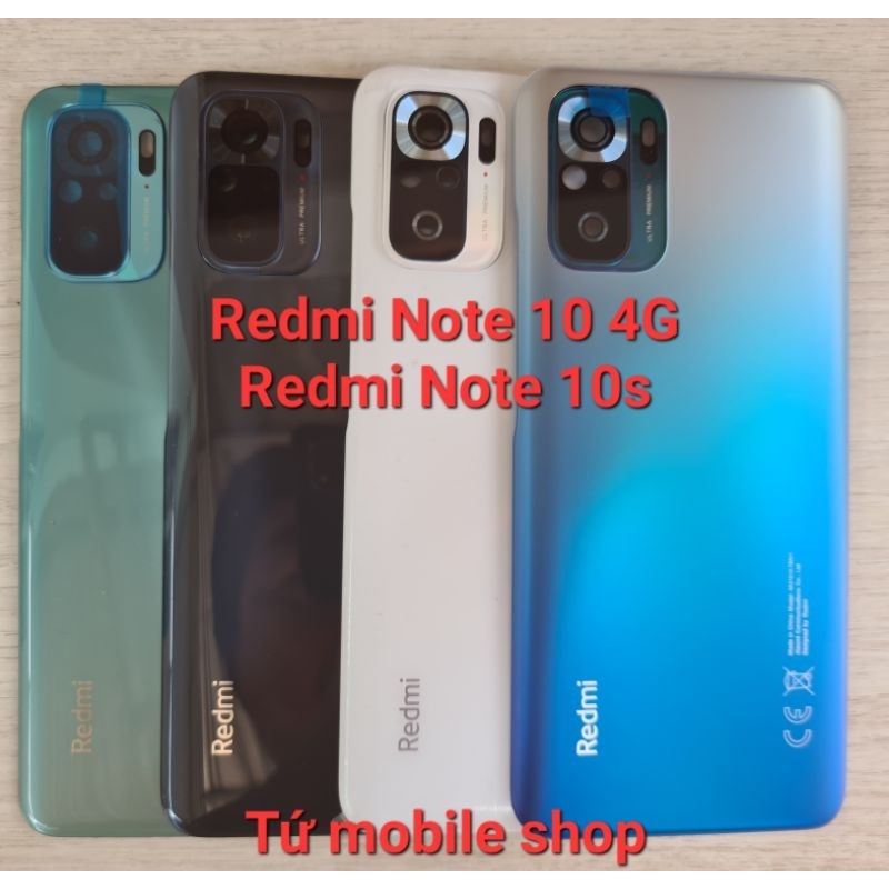 Nắp lưng Xiaomi Redmi Note 10 4G , Redmi Note 10s (hàng linh kiện) (không có keo viền ở mặt sau)