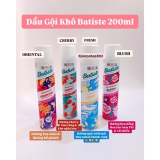 Dầu Gội Khô Batiste Dry Shampoo 200ml