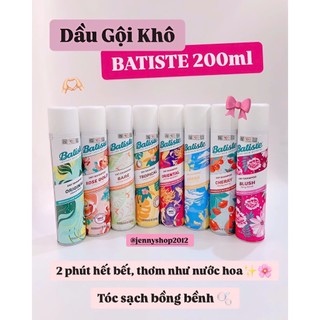 Dầu Gội Khô Batiste Dry Shampoo 200ml