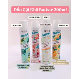 Dầu Gội Khô Batiste Dry Shampoo 200ml