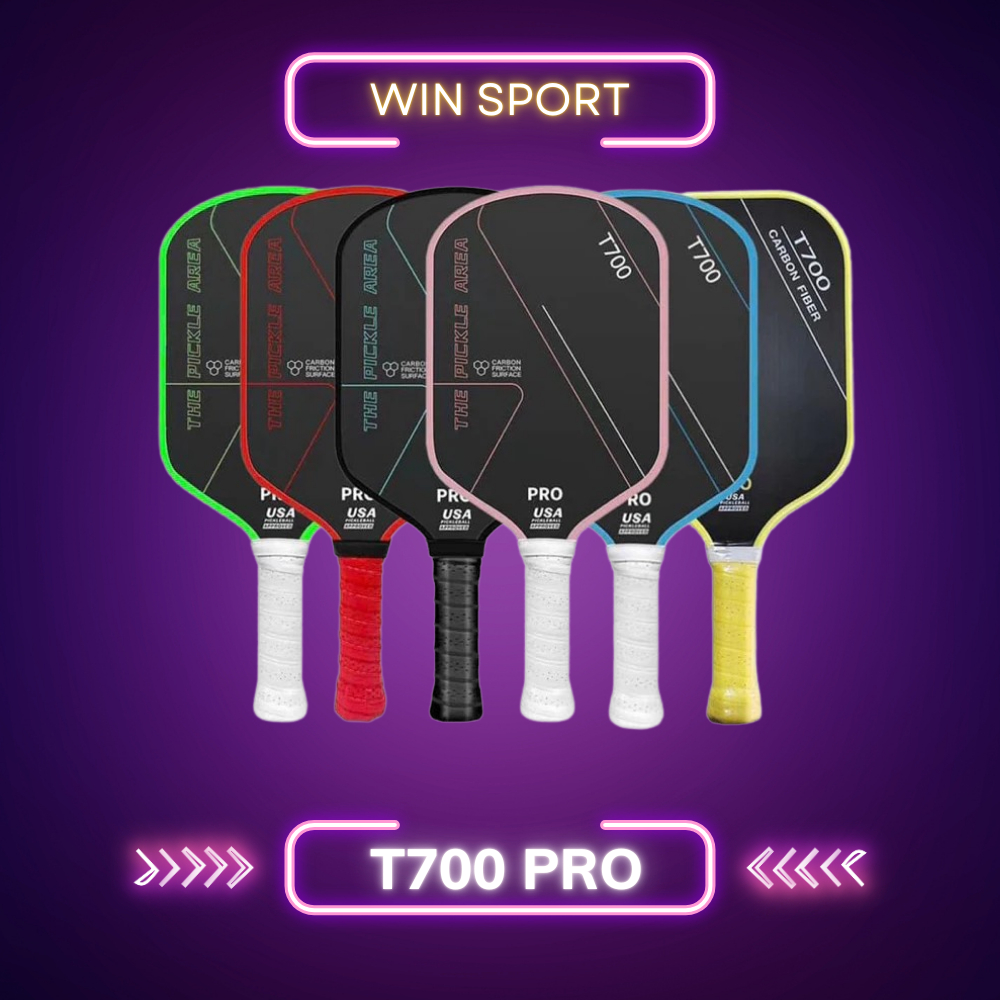 ( TẶNG QUẤN CÁN )VỢT PICKLEBALL T700 PRO và PRO MAX CAO CẤP CÔNG THỦ TOÀN DIỆN PHÙ HỢP MỌI LỨA TUỔI