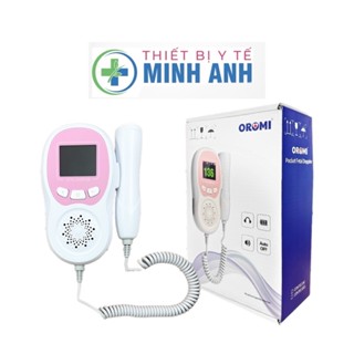 Máy đo tim thai tại nhà cao cấp Oromi CONTEC10CL - Máy nghe tim thai bỏ túi pin sạc kèm gel