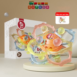 Đồ chơi quả bóng gặm nướu montessori chất liệu silicol cao cấp cho bé từ 3 tháng tuổi rèn luyện vận động