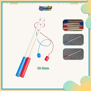 Cần câu cá bằng gỗ 50cm đồ chơi câu cá cho bé