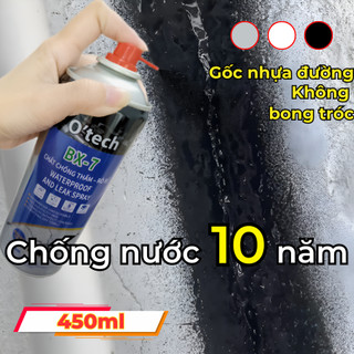  Bình xịt chống thấm dột trần nhà O'TECH BX-7  450ml  - Bình xịt tạo lớp phủ chống nước chống rò rỉ 