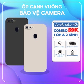 Ốp lưng Oppo A5s / A7 / F9 / A12 cạnh vuông, viền vuông, dẻo mềm mịn