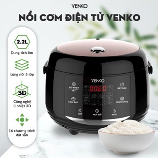  Nồi Cơm Điện VENKO Dung tích 2,2L Công suất 850W - Tỏa Nhiệt Đều Nấu Nhanh - Máy Nấu Hầm bảo hành 12 tháng 