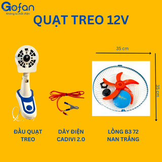 [HCM]quạt treo tường 12v