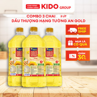 Combo 3 Chai Dầu Ăn Thượng Hạng Tường An Gold 2L