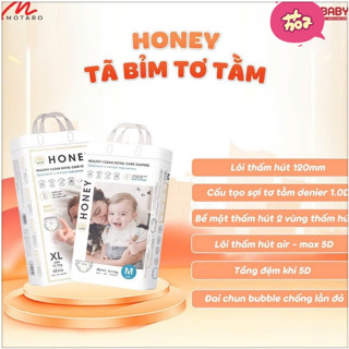   MẪU MỚI PREMIUM-CHÍNH HÃNG  Bỉm HONEY dán quần đủ size siêu mềm mịn cho bé 
