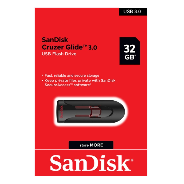 USB 3.0 SanDisk CZ600 Cruzer 32GB 100MB/s (Đen)