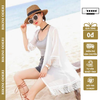 Áo Choàng Tua Rua Nữ Đi Biển Ren Đẹp ODERI