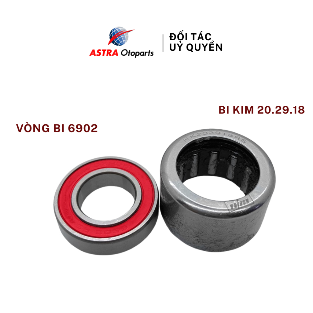 Bi đũa (bi kim) và bạc đạn 6902 ASPIRA cho puly nồi sau xe Honda Air Blade, Vision, Lead, SH mã H2-9