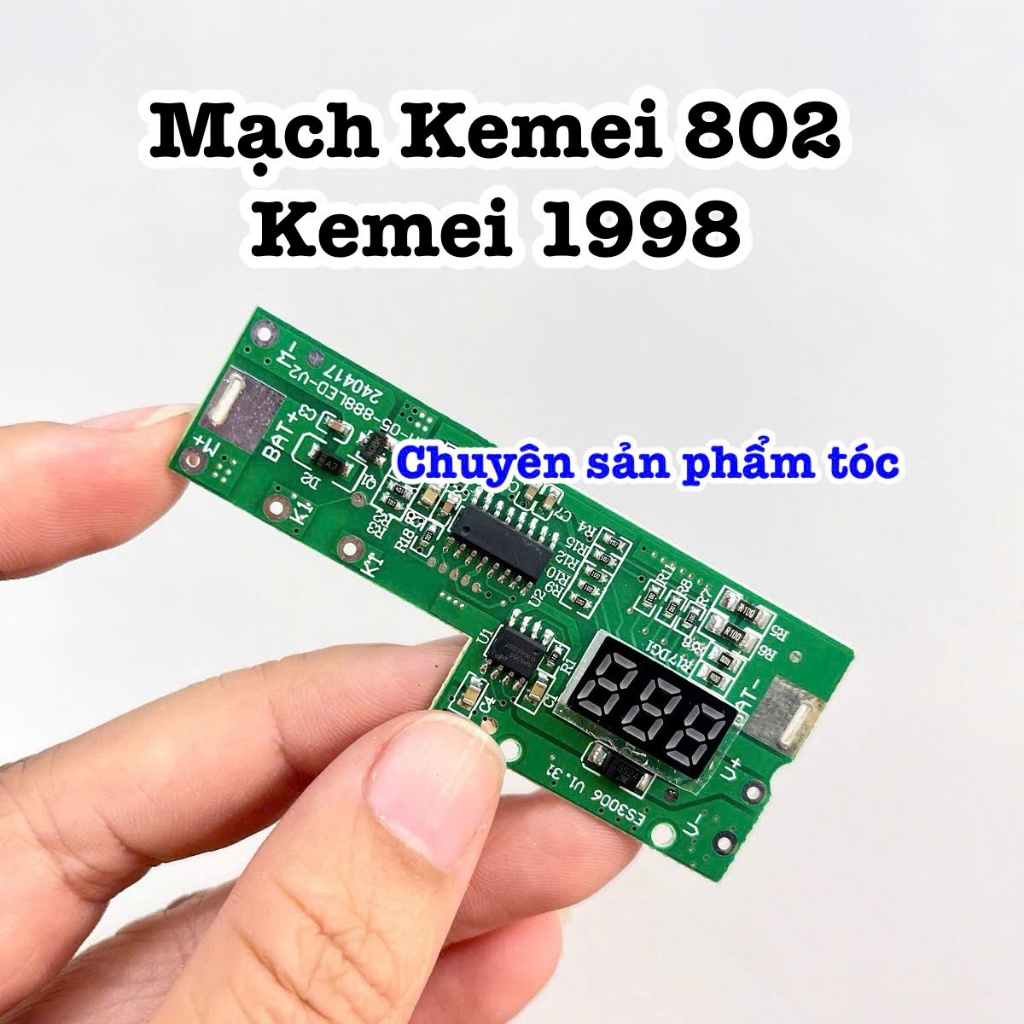 ✅ KEMEI Mạch Tông Đơ KEMEI 802 1998 809A Mô Tơ Pin Sạc Công Tắc Thay Thế Phụ Kiện Thay Cho Dòng Tông