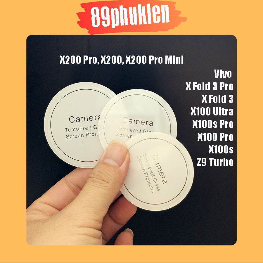 (Kính 100%) Dán camera Vivo X200 Pro, X200 Pro Mini, X100 Ultra, X100s Pro, X100 Pro, X100s, X100, X
