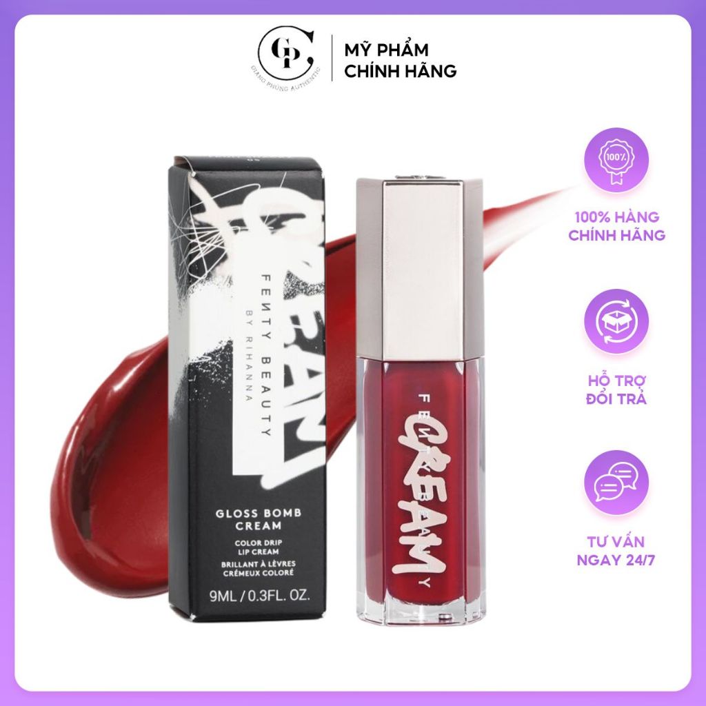 Son Kem Bóng Gloss Bom/b Cream Color Drip Lip Cream 9ml Fruit Snackz | Giang Phung
