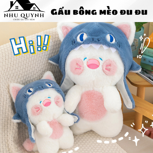 Gấu Bông Mèo đội mũ vô cùng đáng yêu dễ thương, Hàng Nhập Khẩu Siêu Xinh,Siêu Hot