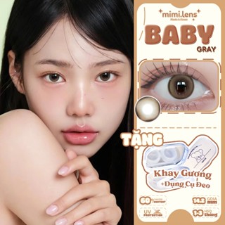 Lens Nâu Giãn Tròng 14.2 BABY BROWN Kính Áp Tròng Có Độ Cận Hàn Quốc - Mimi.lens 