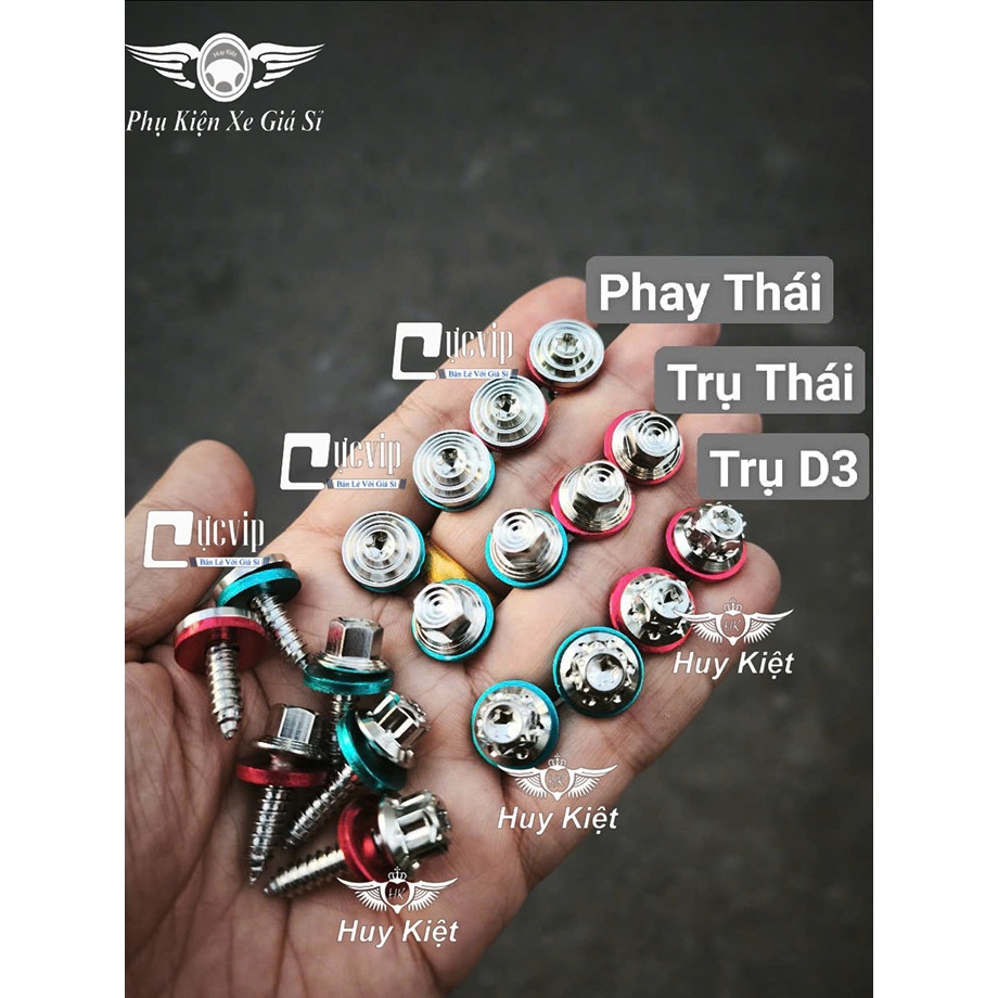[Tặng Lông Đền] Combo Ốc Salaya 5 Li Xoắn INOX 304 Gắn Lọc Gió, Pô E Vario AB, Vision, SH, PCX, Clic