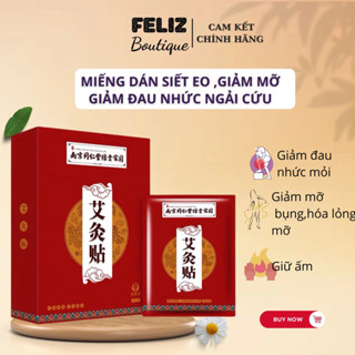 Miếng Dán Siết Eo Giảm Mỡ Bụng Ngải Cứu Đồng Nhân Đường Hộp 5 miếng X20G