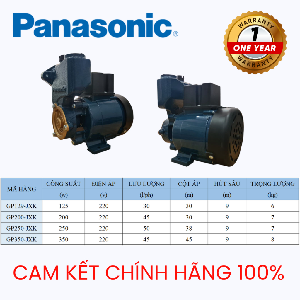Máy bơm nước đẩy cao PANASONIC